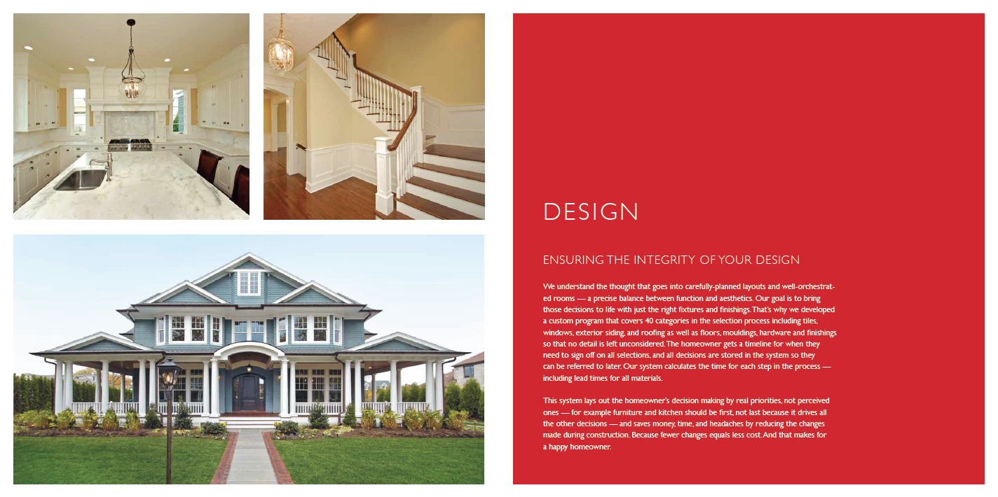 Monmouth Custom Builders Brochure Spread